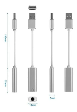 Tarjeta De Sonido De Usb Externa Audio Mic 2 En 1
