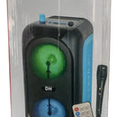 Parlante Portátil Cabina Bocina Fm Usb Micrófono Altavoz Negro