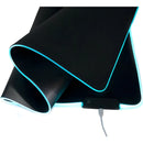 Rgb Alfombrilla De Ratón Iluminada Led Colorido Para Juegos Negro
