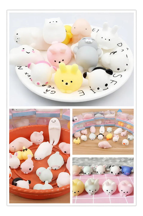 Bichinho Macio De Apertar Pop It Fidget Kit Squishy 3 Un