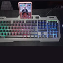 Teclado Mouse Gamer Retroiluminado Metalico Cmk 198 Color del teclado Negro