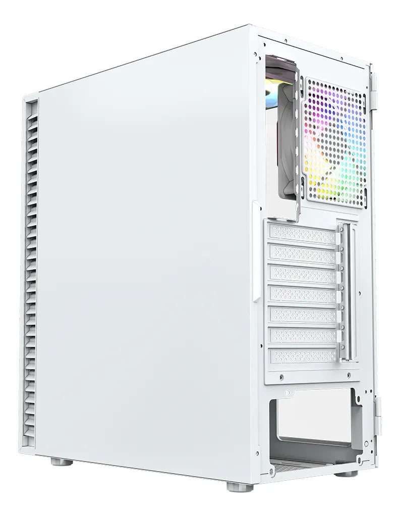 Gabinete Chasis Gamer Xyz Airone 100 Mesh White Rgb Blanco