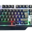 Kit de teclado y mouse gamer Weibo WB-550 Español España de color negro