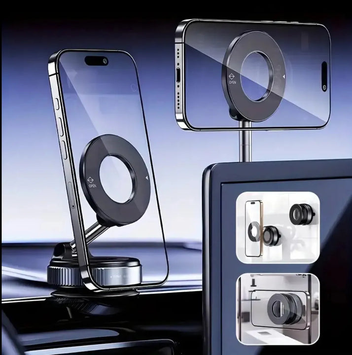 Soporte Magnético Giratorio 360 Magsafe Para Celular Negro