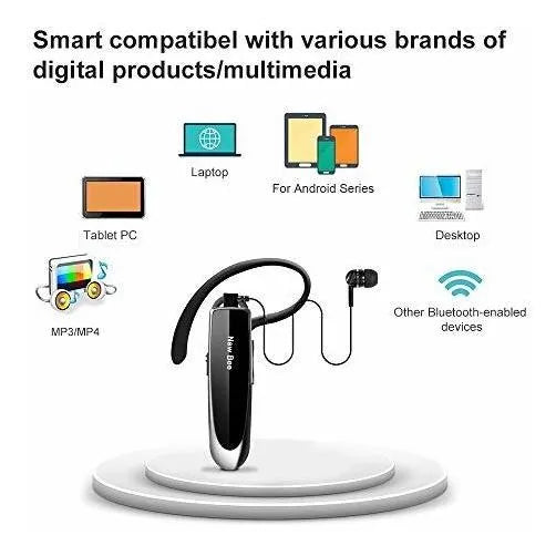 Auricular Bluetooth V5.0 Auriculares Manos Libres Negro