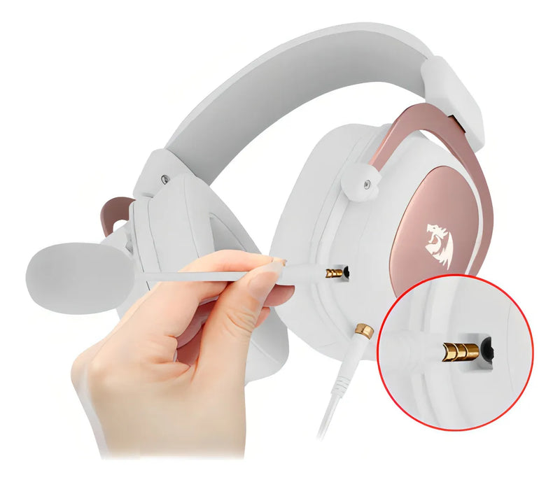 Auriculares Gamer Redragon Zeus H510w White Color Blanco