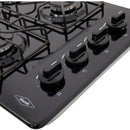 Estufa De Empotrar Esmaltada 60x43 Cm Gas Natural Haceb Color Negro