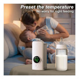 Calentador Tetero Biberones Portátil Inalámbrico Pantalla Blanco