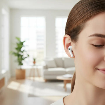 Audífonos Bluetooth 4 Gen Compatible Con Android Y Iphone Blanco