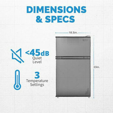 Refrigerador Newair Mini 3 1 Pies Cúbicos Para Oficina Y Dor