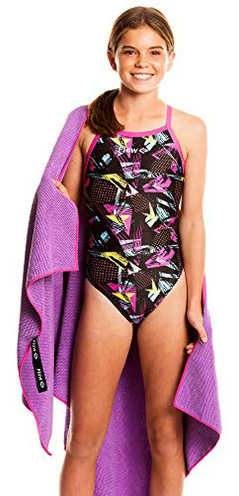 Toalla Con Capucha De Microfibra Para Natación - Secado Rápi