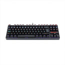 Teclado gamer Redragon Kumara K552 QWERTY español latinoamérica color negro con luz rainbow
