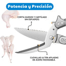 Tijeras De Acero Inoxidable Cocina Cortar Pollo Multiusos Plateado