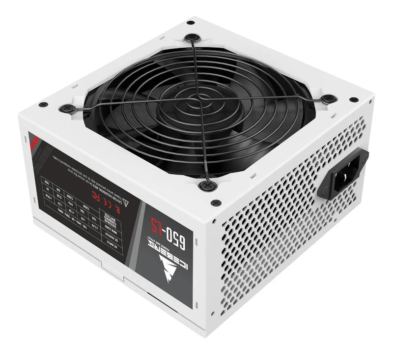Fuente De Poder Gamer Iceberg 650-ls White 650w Real Blanco