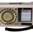 Radio Portátil 3 Bandas Retro Parlante Linterna Carga Solar Diseño