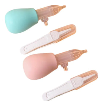 Succionador Nasal + Pinza (unidad) Accesorio Nasal Para Bebe Azul , Rosado