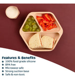 Tiny Twinkle Plato De Silicona Con Succion Para Bebe, Plato