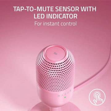 Micrófono Razer Seiren V3 Mini Ultra Compacto Usb Color Rosa