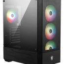 Msi Mid-tower Pc Gaming Case Panel Lateral De Vidrio Templad Black