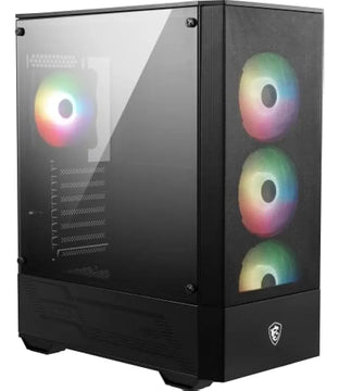 Msi Mid-tower Pc Gaming Case Panel Lateral De Vidrio Templad Black