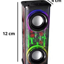 Parlante Potente Bluetooth Lonid Tws Rgb Dual 13.6w Speaker Negro