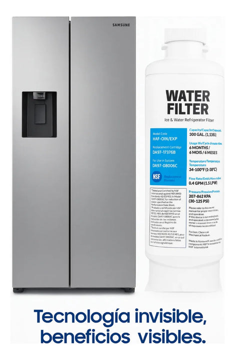 Filtro Agua Compatible Con Samsung Reemplazo Refrigerador X3