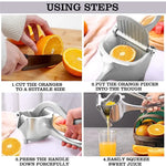 Exprimidor Manual D Jugo D Frutas En Aluminio Alta Resistenc