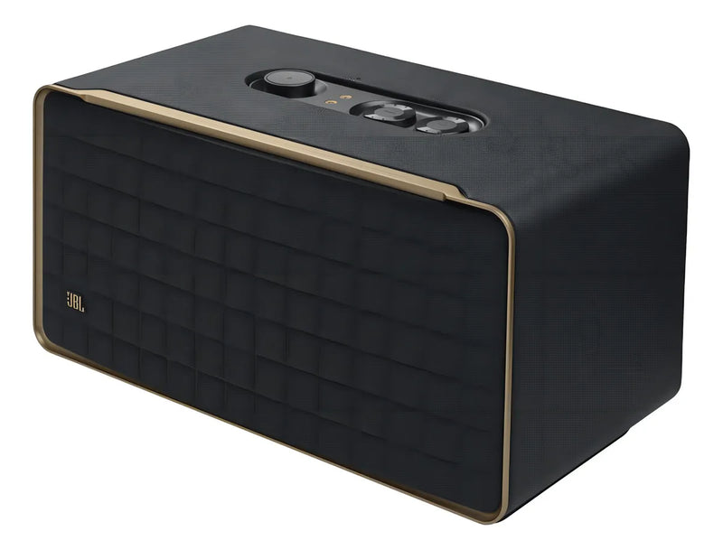 Parlante JBL Authentics 500 JBLAUTH500BLKAM portátil con bluetooth y wifi negra