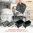 Air Fryer Freidora De Aire 9 Litros Doble Bandeja Digital Premium Nobelsound Inn Nb-2100