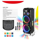 Parlante Bluetooth Ndr-7022 Torre Sonido Con Mic Negro