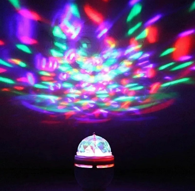 Bombillo Rotativo De Colores Bola Navideña Giratoria Luces