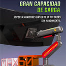 Soporte Monitor Gamer Nb L60 Luz Led 32 A 60 Pulgadas Color Matte Charcoal