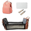Mochila Bolso Maternal Bebé Cuna Gran Capacidad Impermeable Color Salmón