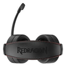Auriculares Cronus Gamer con iluminación RGB y micrófono Redragon, color negro