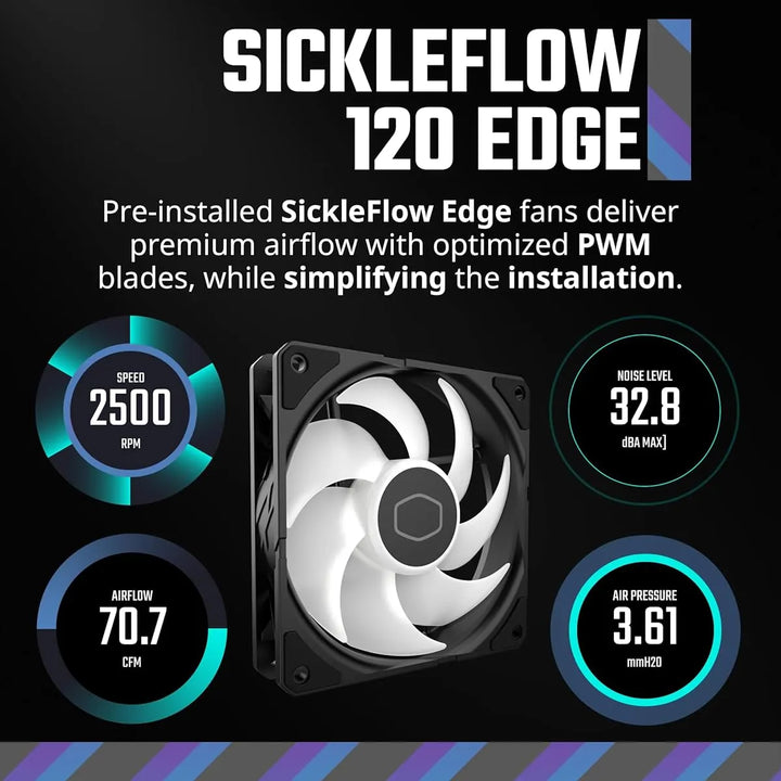 Enfriador Liquido Cooler Master 240 Atmos Aio 240mm R9/i7