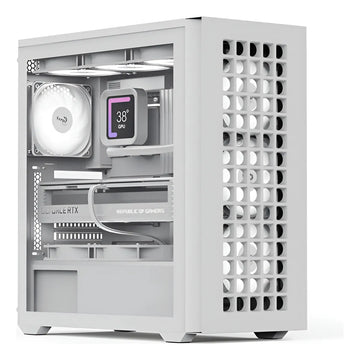 Gabinete Caja Chasis Gamer Aerocool D502a Blanco 4 Ven Argb