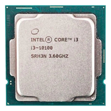 Procesador Intel Core i3-10100 BX8070110100 de 4 núcleos y 4.3GHz de frecuencia con gráfica integrada