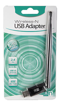 Adaptador Wifi Usb 2.0 Con Antena 270 Mbps 5dbi 802,11b/g/n