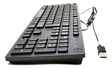 Teclado Dell KB216-BK-LTN QWERTY español color negro