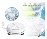 Mini Lavadora Portátil Giratoria Turbina Ultrasónica Viaje C Blanco