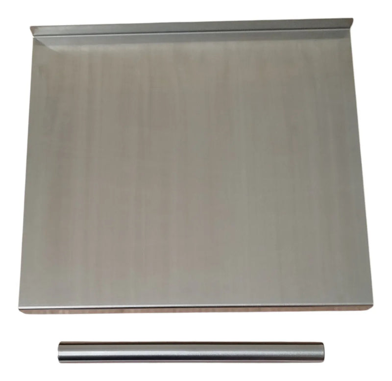 Tabla De Picar Alimentos Grande Acero Inoxidable 304 Lisa Plateado