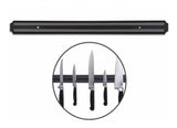 Soporte Para Cuchillos Tijeras Imán Riel Magnético 55 Cm Negro