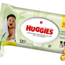 120 Toallitas Húmedas Huggies Aloe Vera / Vit E Piel Saludab