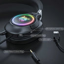Audifonos Diadema Gamer Onikuma K15 Negros Con Luz Rgb Led