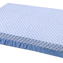 Cojín Colchoneta Cuna Corral De Bebés 90 X 60cm Plastificada Color Azul Bebe