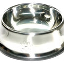 Comedero Plato Para Perros Y Gatos En Acero Inoxidable 22cm Color Plateado