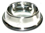 Comedero Plato Para Perros Y Gatos En Acero Inoxidable 22cm Color Plateado