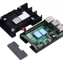 Caja Case Metálica Raspberry Pi 4 B En Aluminio + Ventilador