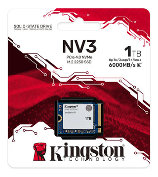 Ssd Kingston Nv3 1tb Nvme Pcie 4.0 2230 Lectura/escritura 6000/4000mb/s