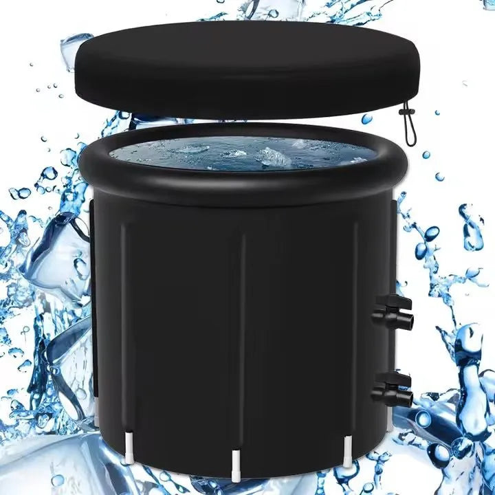 Bañera Recuperación Baño De Hielo O Calor Portátil Inmersion Negro